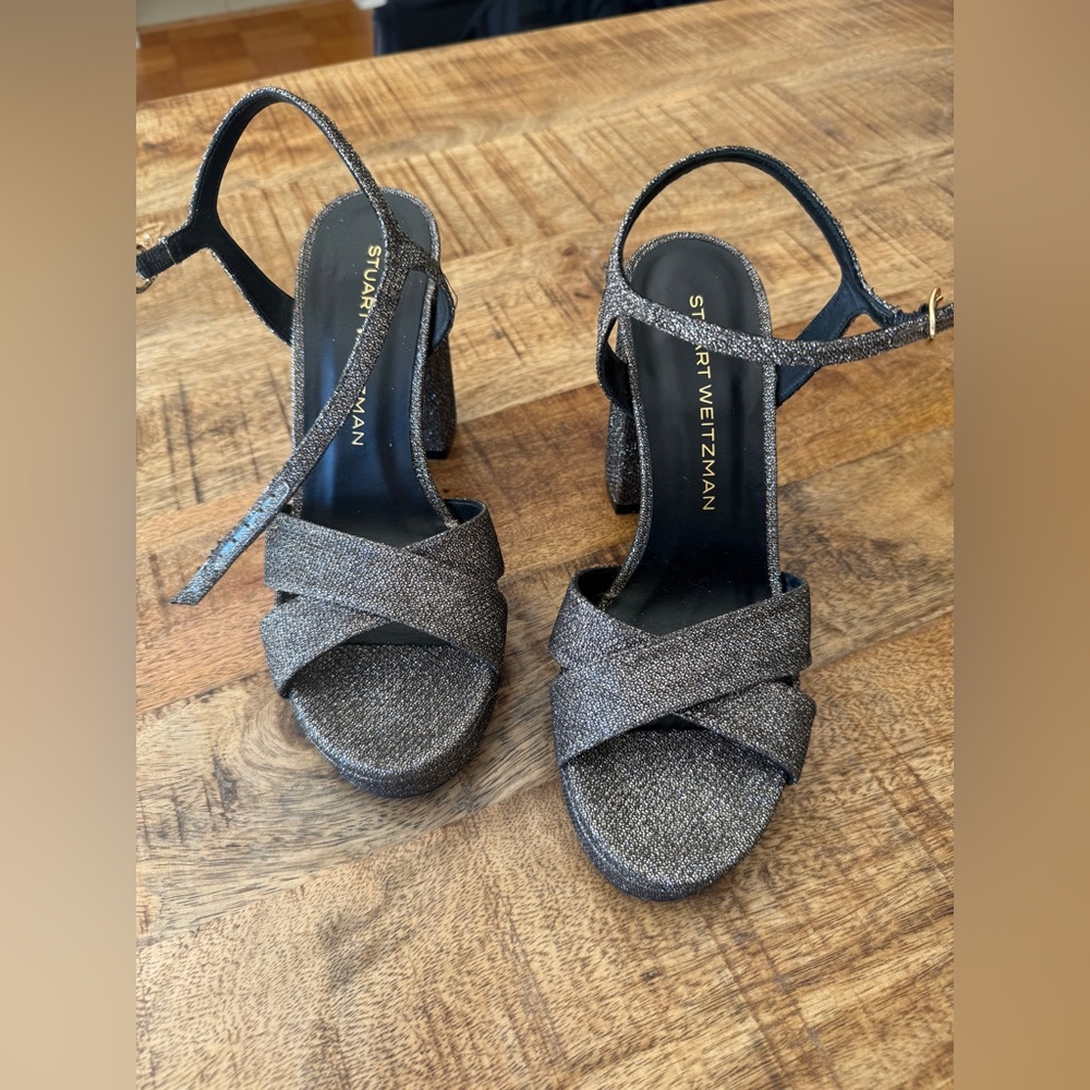 Stuart Weitzman Women's Dayna Crisscross Platform Sandals - Picture 6 of 7